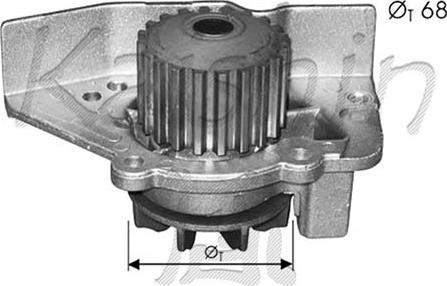 Autoteam WPA350 - Water Pump www.autospares.lv