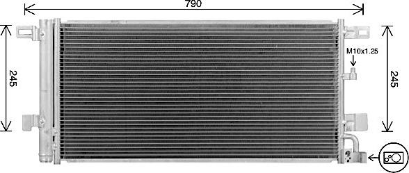 Ava Quality Cooling AI5439D - Kondensators, Gaisa kond. sistēma www.autospares.lv