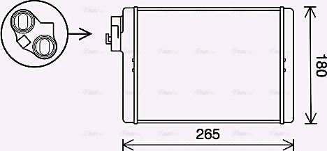 Ava Quality Cooling AI6408 - Siltummainis, Salona apsilde www.autospares.lv