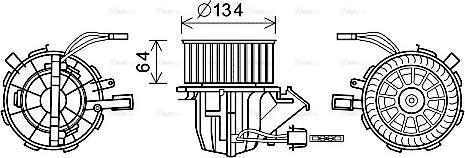 Ava Quality Cooling AI8392 - Salona ventilators www.autospares.lv