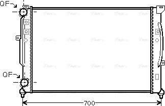 Ava Quality Cooling AI2189 - Radiators, Motora dzesēšanas sistēma www.autospares.lv