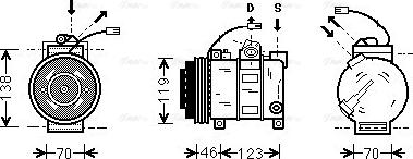 Ava Quality Cooling AIAK015 - Kompresors, Gaisa kond. sistēma www.autospares.lv