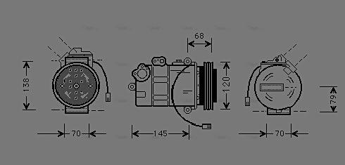 Ava Quality Cooling AIAK011 - Kompresors, Gaisa kond. sistēma www.autospares.lv