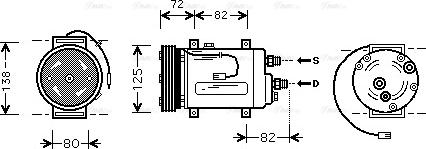 Ava Quality Cooling AIAK178 - Kompresors, Gaisa kond. sistēma www.autospares.lv