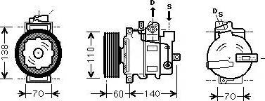 Ava Quality Cooling AIAK269 - Kompresors, Gaisa kond. sistēma autospares.lv