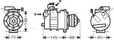 Ava Quality Cooling AIAK280 - Kompresors, Gaisa kond. sistēma autospares.lv