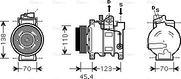 Ava Quality Cooling AIAK227 - Kompresors, Gaisa kond. sistēma www.autospares.lv