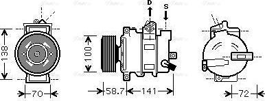 Ava Quality Cooling AI K279 - Kompresors, Gaisa kond. sistēma www.autospares.lv