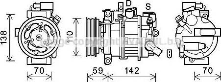 Ava Quality Cooling AIK402 - Compressor, air conditioning www.autospares.lv