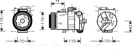 Ava Quality Cooling AI K014 - Kompresors, Gaisa kond. sistēma autospares.lv