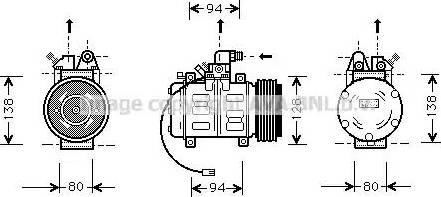 Ava Quality Cooling AI K182 - Kompresors, Gaisa kond. sistēma autospares.lv