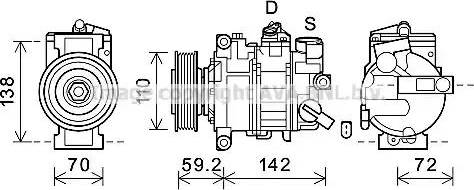 Ava Quality Cooling AIK399 - Compressor, air conditioning www.autospares.lv