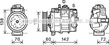 Ava Quality Cooling AIK344 - Kompresors, Gaisa kond. sistēma autospares.lv