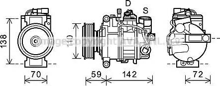 Ava Quality Cooling AIK341 - Kompresors, Gaisa kond. sistēma autospares.lv