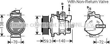 Ava Quality Cooling AIK330 - Kompresors, Gaisa kond. sistēma autospares.lv