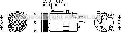 Ava Quality Cooling AIK222 - Kompresors, Gaisa kond. sistēma www.autospares.lv