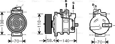 Ava Quality Cooling AI K274 - Kompresors, Gaisa kond. sistēma www.autospares.lv