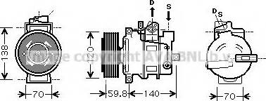 Ava Quality Cooling AI K278 - Kompresors, Gaisa kond. sistēma autospares.lv