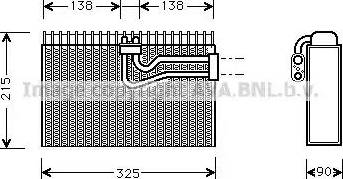 Ava Quality Cooling AI V010 - Evaporator, air conditioning www.autospares.lv