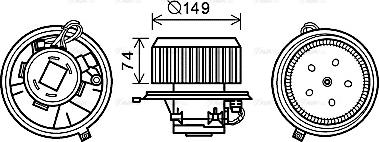 Ava Quality Cooling AL8139 - Salona ventilators www.autospares.lv