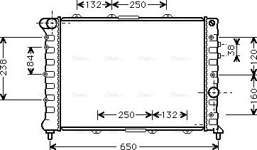 Ava Quality Cooling AL 2057 - Radiators, Motora dzesēšanas sistēma www.autospares.lv