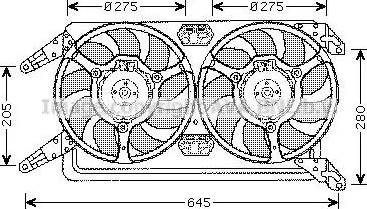 Ava Quality Cooling AL 7507 - Ventilators, Motora dzesēšanas sistēma www.autospares.lv