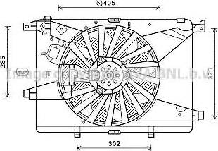 Ava Quality Cooling AL7516 - Ventilators, Motora dzesēšanas sistēma autospares.lv