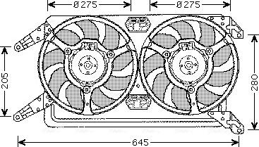 Ava Quality Cooling AL 7512 - Ventilators, Motora dzesēšanas sistēma www.autospares.lv