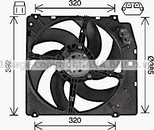 Ava Quality Cooling AL7529 - Ventilators, Motora dzesēšanas sistēma www.autospares.lv