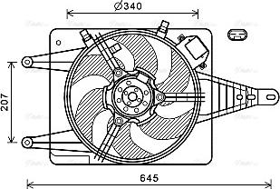 Ava Quality Cooling AL7524 - Ventilators, Motora dzesēšanas sistēma www.autospares.lv