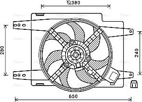 Ava Quality Cooling AL7526 - Ventilators, Motora dzesēšanas sistēma www.autospares.lv