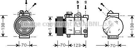 Ava Quality Cooling AL K016 - Kompresors, Gaisa kond. sistēma www.autospares.lv