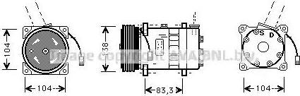 Ava Quality Cooling AL K014 - Kompresors, Gaisa kond. sistēma www.autospares.lv