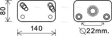 Ava Quality Cooling AU 3205 - Eļļas radiators, Automātiskā pārnesumkārba www.autospares.lv