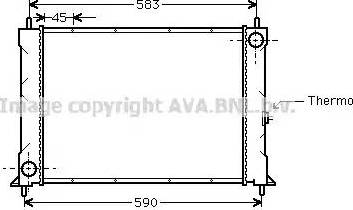 Ava Quality Cooling AU 2094 - Radiators, Motora dzesēšanas sistēma www.autospares.lv