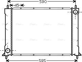 Ava Quality Cooling AU 2069 - Радиатор, охлаждение двигателя www.autospares.lv