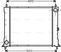 Ava Quality Cooling AU 2067 - Radiators, Motora dzesēšanas sistēma www.autospares.lv