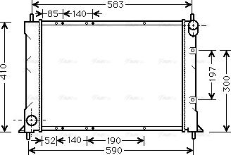 Ava Quality Cooling AU 2149 - Radiators, Motora dzesēšanas sistēma www.autospares.lv