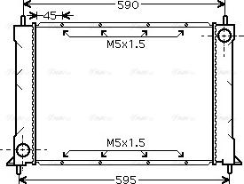 Ava Quality Cooling AU 2119 - Radiators, Motora dzesēšanas sistēma www.autospares.lv