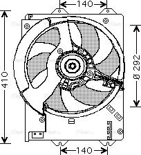 Ava Quality Cooling AU 7502 - Ventilators, Motora dzesēšanas sistēma www.autospares.lv