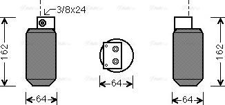 Ava Quality Cooling AU D036 - Sausinātājs, Kondicionieris www.autospares.lv