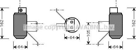 Ava Quality Cooling AU D159 - Sausinātājs, Kondicionieris www.autospares.lv