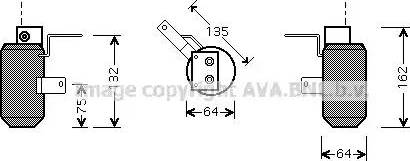 Ava Quality Cooling AU D158 - Sausinātājs, Kondicionieris www.autospares.lv