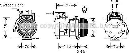 Ava Quality Cooling AU K027 - Kompresors, Gaisa kond. sistēma www.autospares.lv