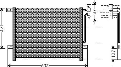 Ava Quality Cooling BW5397 - Kondensators, Gaisa kond. sistēma www.autospares.lv