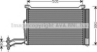 Ava Quality Cooling BW 5264 - Kondensators, Gaisa kond. sistēma www.autospares.lv