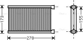 Ava Quality Cooling BW 6344 - Siltummainis, Salona apsilde www.autospares.lv