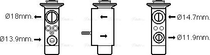 Ava Quality Cooling BW1441 - Izplešanās vārsts, Gaisa kond. sistēma www.autospares.lv