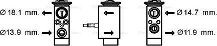 Ava Quality Cooling BW1432 - Izplešanās vārsts, Gaisa kond. sistēma www.autospares.lv