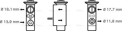 Ava Quality Cooling BW 1238 - Izplešanās vārsts, Gaisa kond. sistēma www.autospares.lv